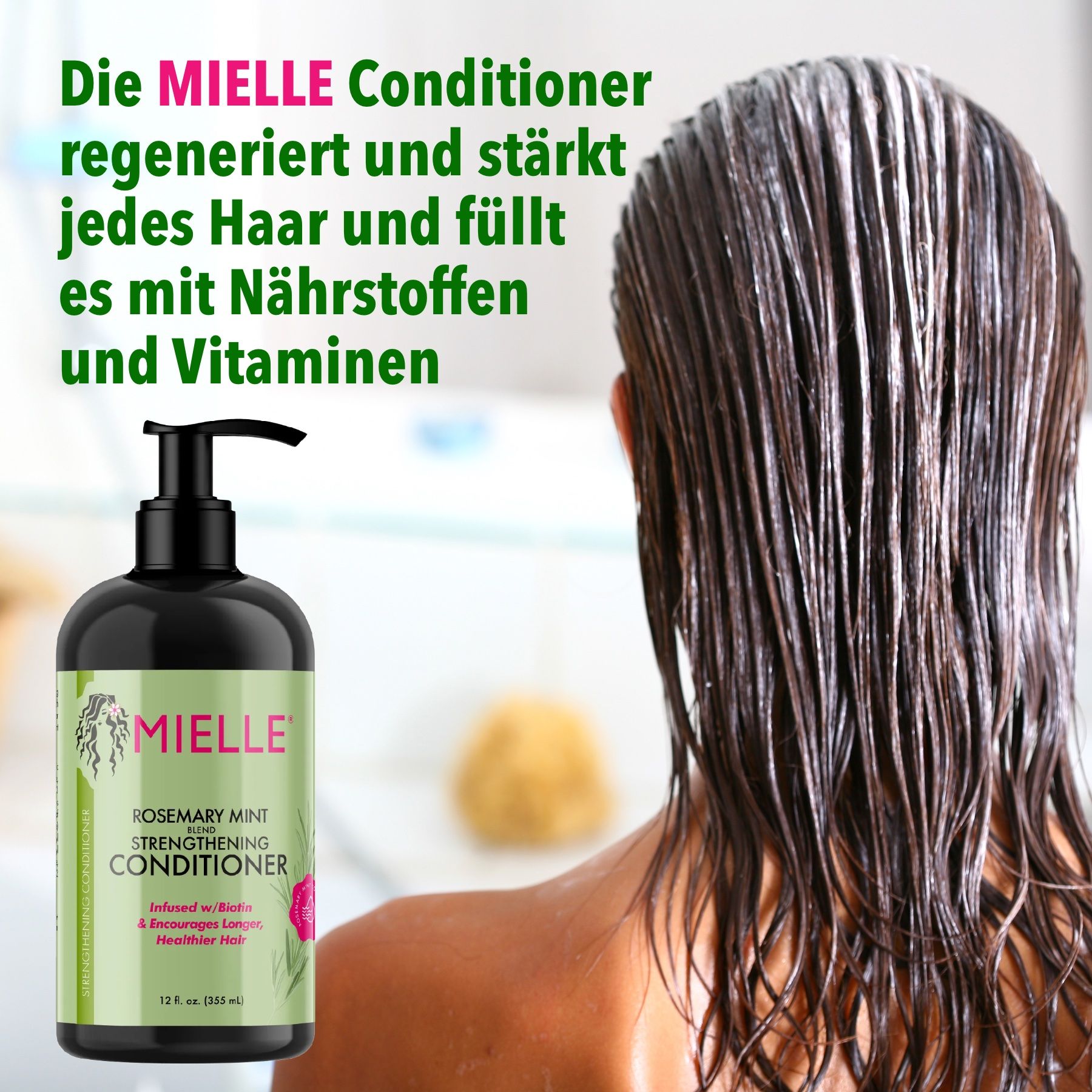 Mielle Organics Haarspülung Rosmarinöl Mint für Haarwachstum