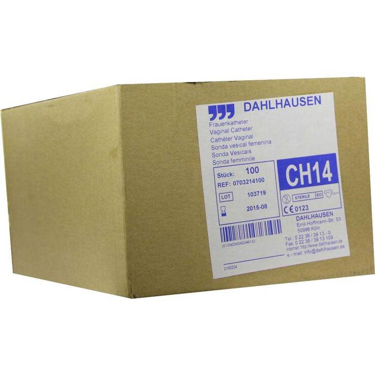 Katheter Frauen CH 14 20 cm, 100 St