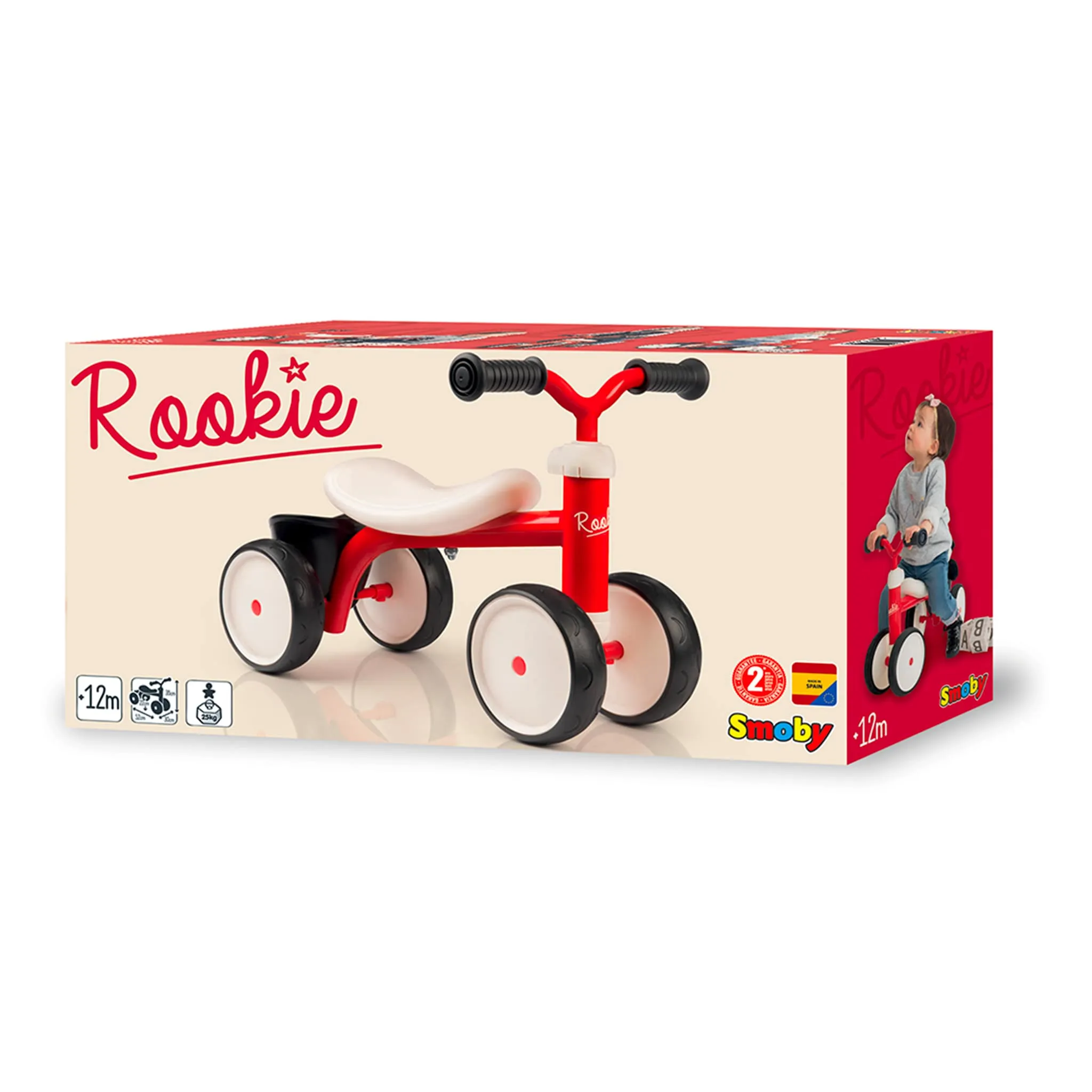 Smoby Bicyclette 4 Roues Rouge