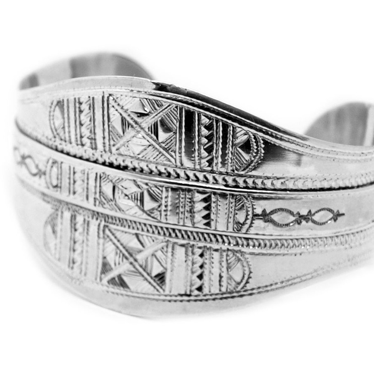 Bracelet touareg, manchette large