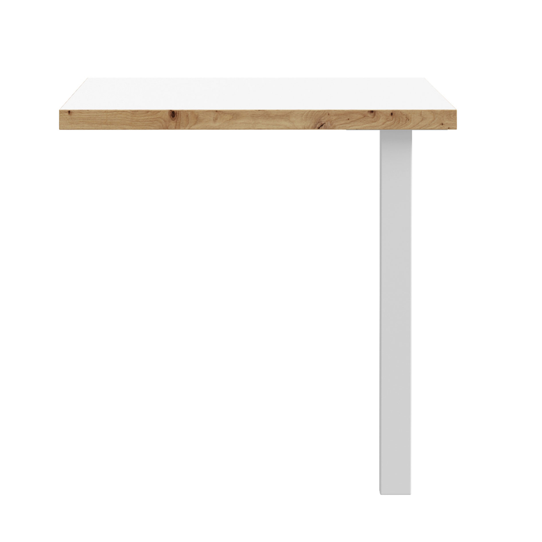 Verkettungsplatte - weiß-Artisan Eiche