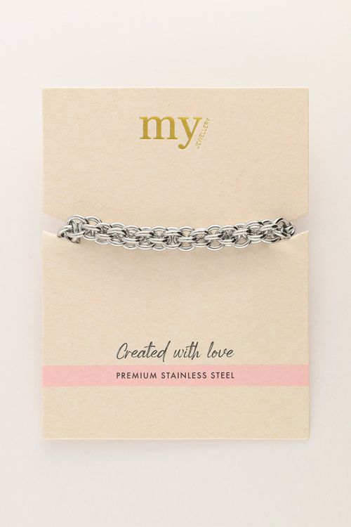 Iconic armband met ronde schakels