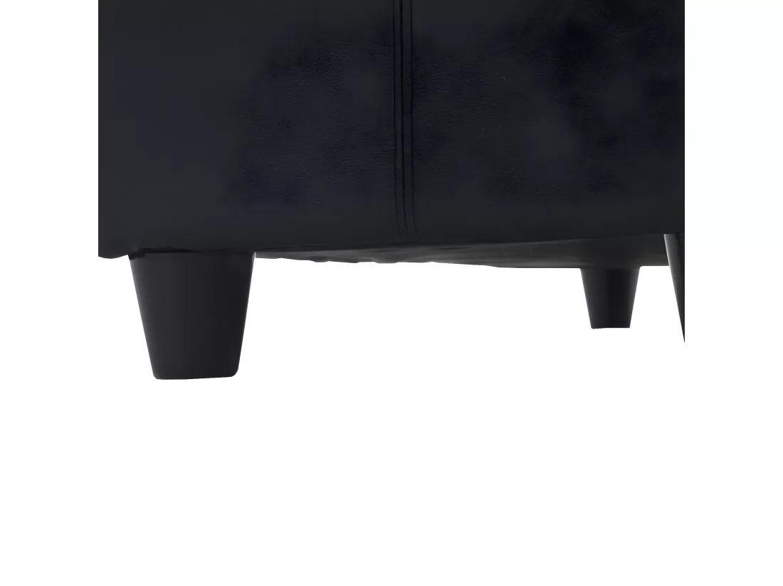 Coffre de rangement Kriens, noir mat