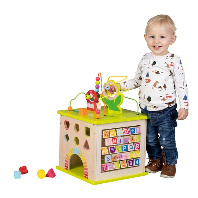 Besttoy - Activity-Würfel - aus Holz - ca. 35 x 35 x 54 cm