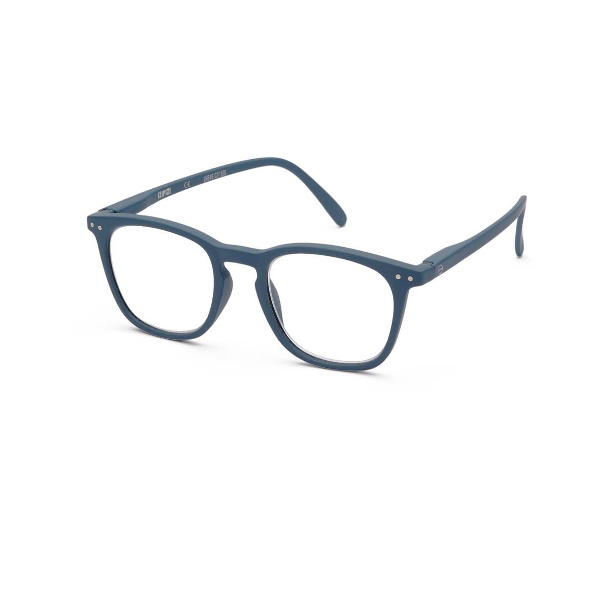 +1.00 Grey Square Reading Glasses: Izipizi