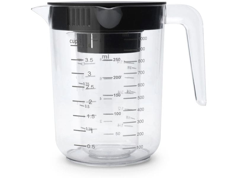 Brabantia Messbecher 2 Stück, 2.5 dl, Transparent Zwei Becher in einem Set