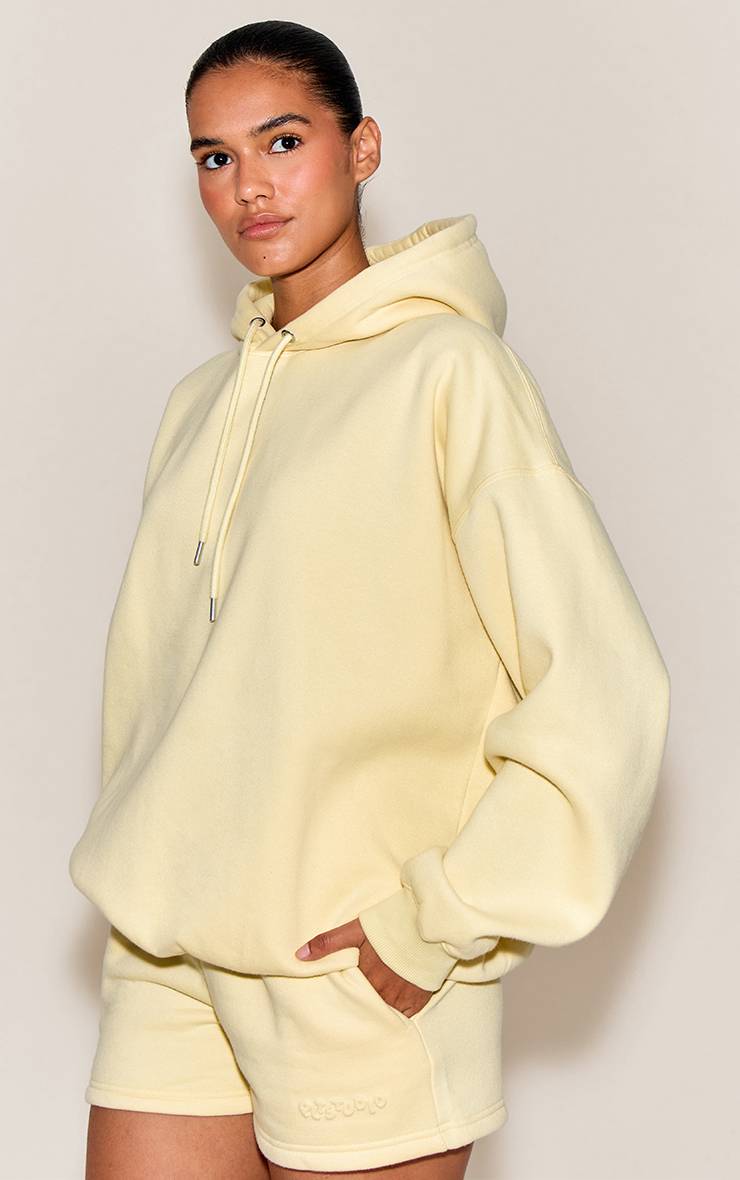 Pale Yellow Short De Jogging À Cordon De Serrage Avec Logo En Relief Plt Studio