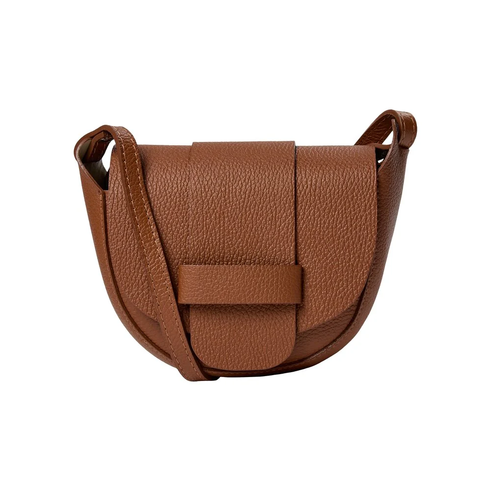 Bahne Accessories  Skind crossbody taske - Cognac
