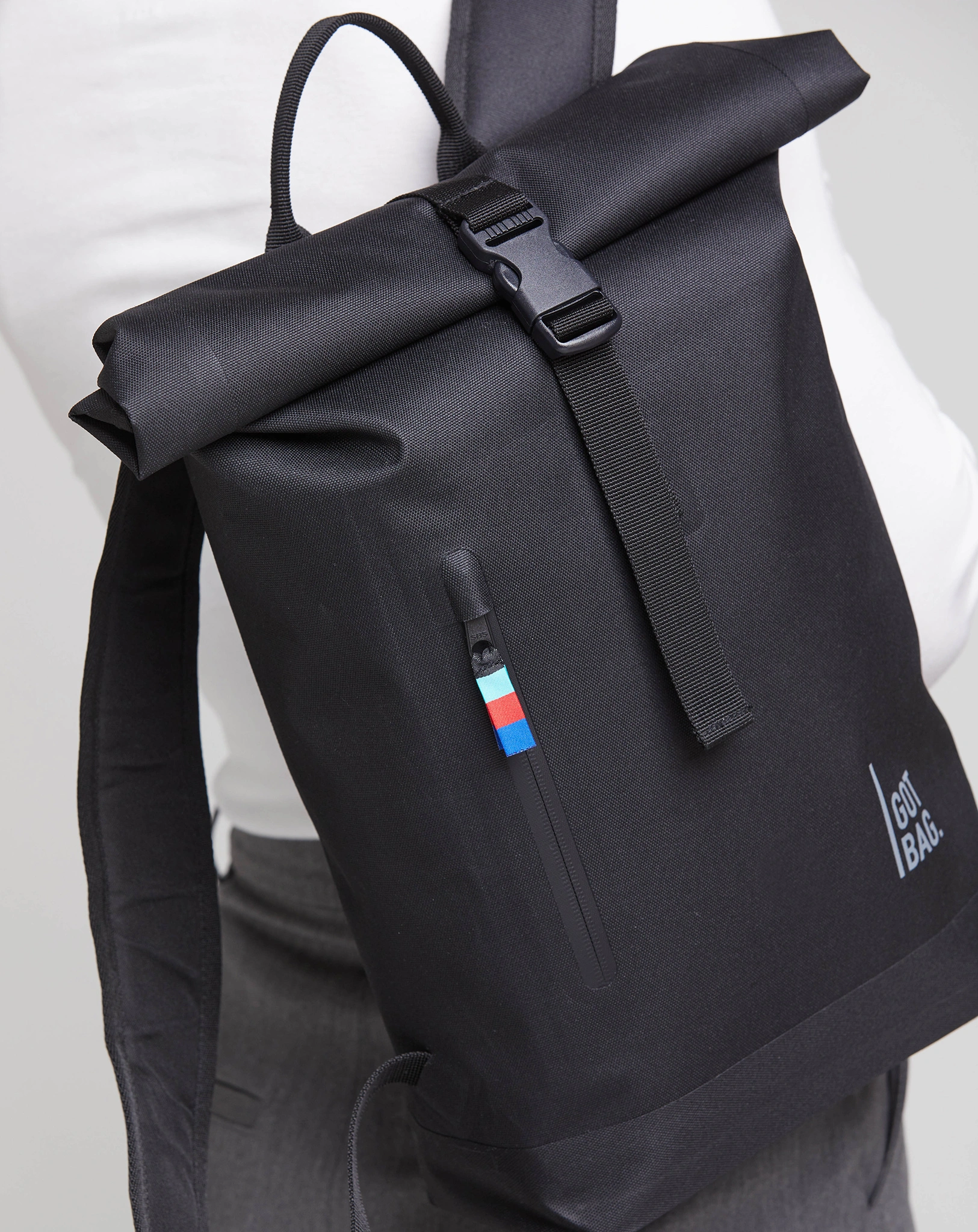 Rucksack ROLLTOP SMALL (40x40x8) in black