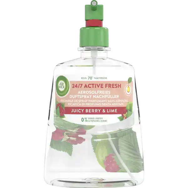 24 / 7 Active Fresh Aerosolfreies Automatisches Duftspray Nachfüller Juicy Berry & Lime