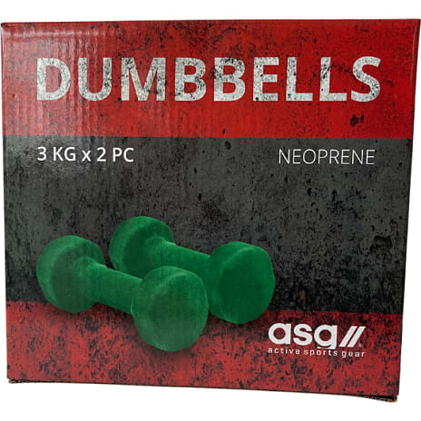Asg neoprene håndvægt - sæt 3kg