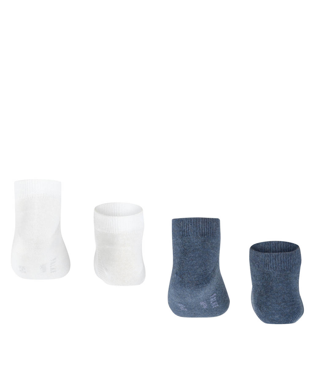 FALKE sneakersokken - set van 2 wit/donkerblauw