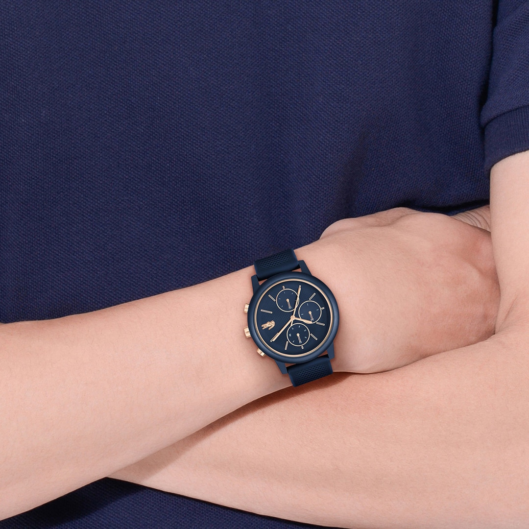 Lacoste 12.12 Move Day Date Blau