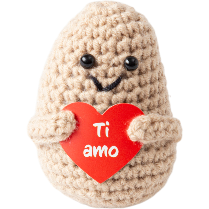 I AM CREATIVE Plüschtier, Positive Potato Ti amo, 7.5 cm
