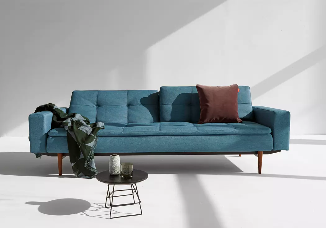 Schlafsofa mit Armlehnen Dublexo Styletto dunkel