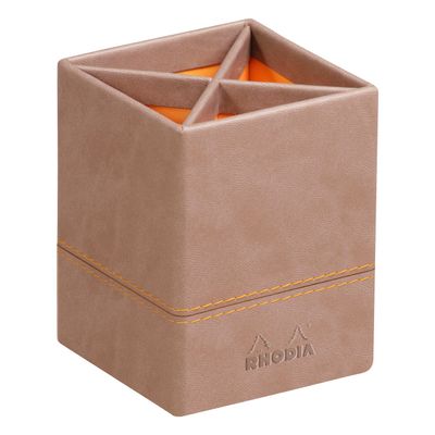 RHODIA Rhodiarama - Pot à crayons - taupe - en polyuréthane