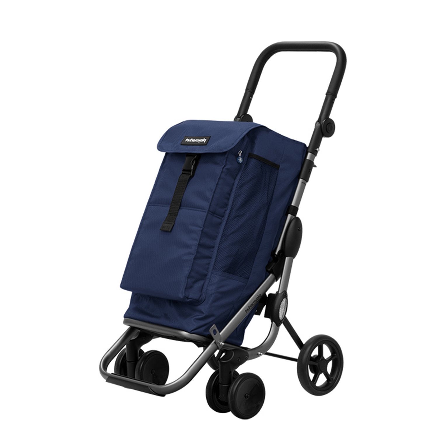 Playmarket Go Up Premium Boodschappentrolley blauw