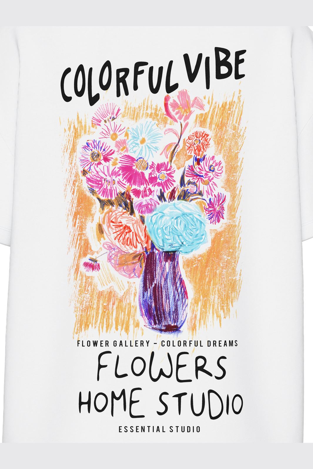 Pieces Pcflower Ss Oversized Tee