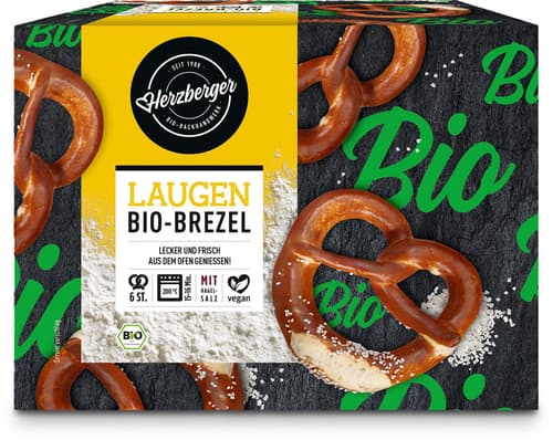 Herzberger BIO Laugenbrezel 6er gefroren