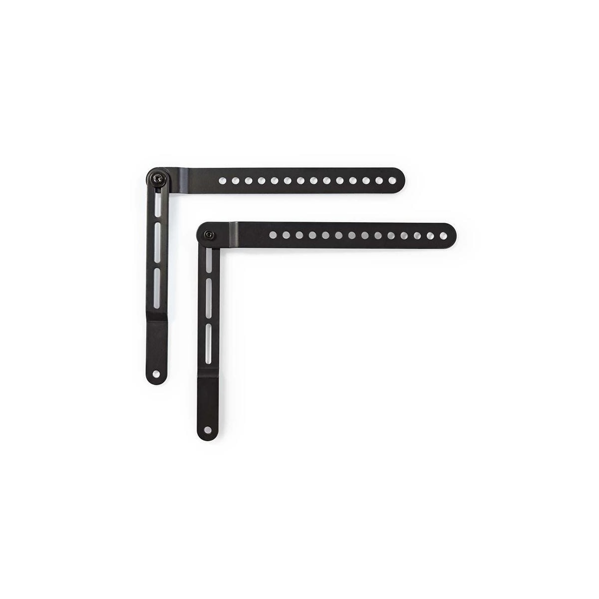Nedis Soundbar Mount | Kompatibel med: Universell | Festet til TV-en | 10 kg | Dreibar | Stål | Sort