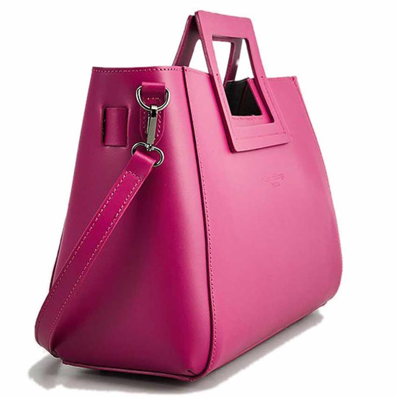 Maison Héritage Sac à main en Cuir Jane violet - 34x26x11.5 cm