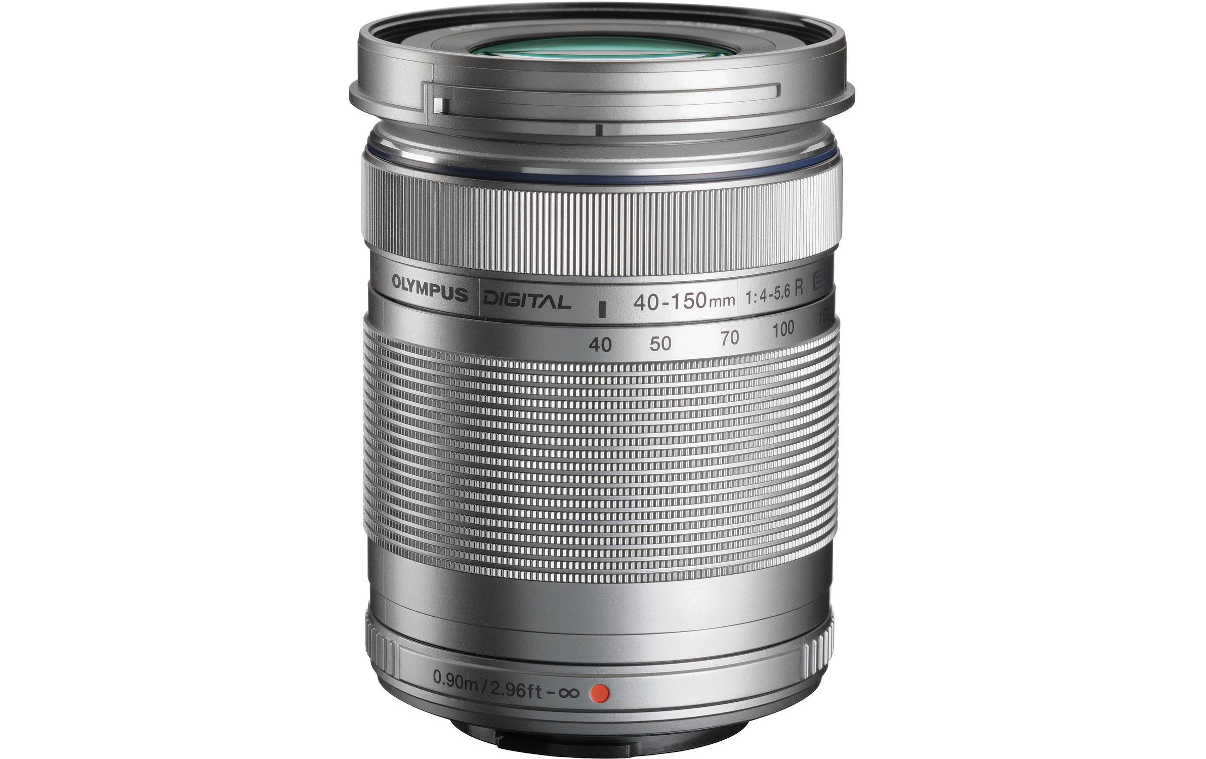 Zoomobjektiv M.Zuiko ED 40-150 mm F/4.5-5.6 R MFT, Silber<br>Kompaktes Telezoom-Objektiv mit MSC-Autofokus