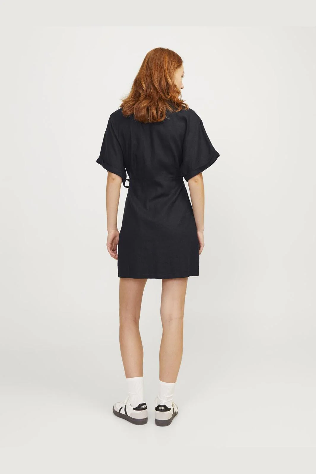 Jjxx Jxraya Linen Blend Wrap Dress 4523056 black