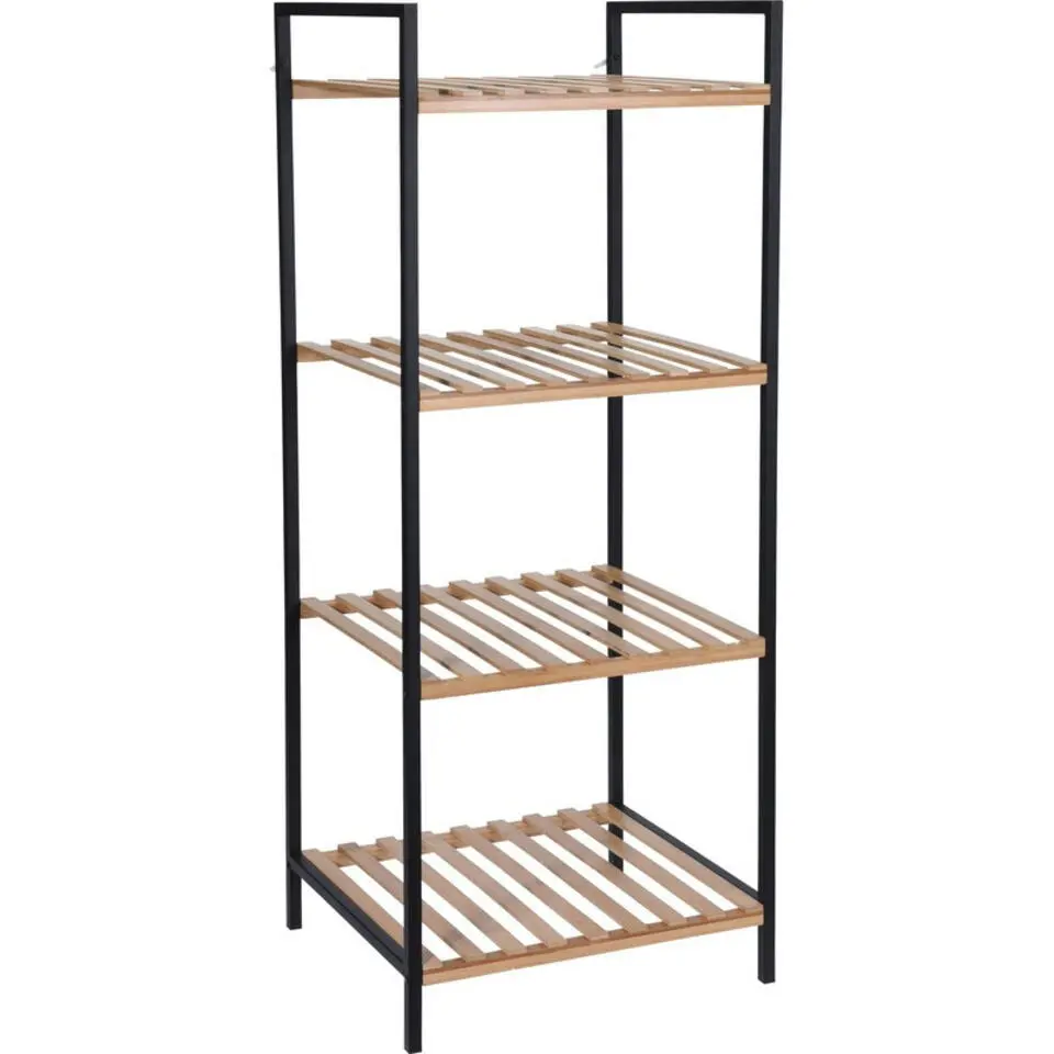 Badkamerkastje - 4-laags - bamboe - 39 x 32 x 95 cm