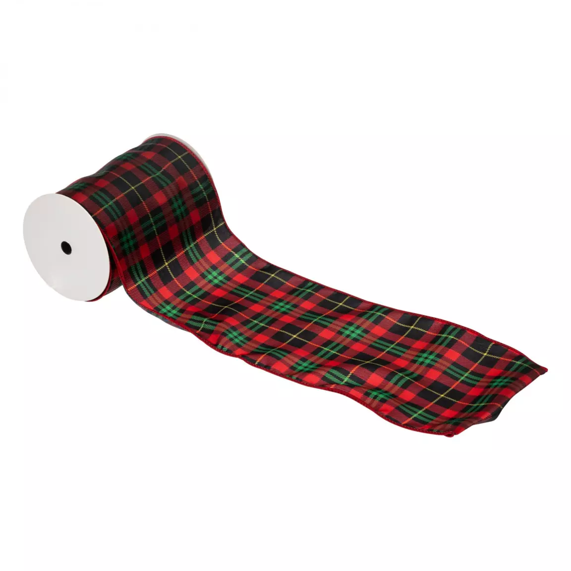 Guirlande de Noël (5 m) Tartan Ecossais Rouge