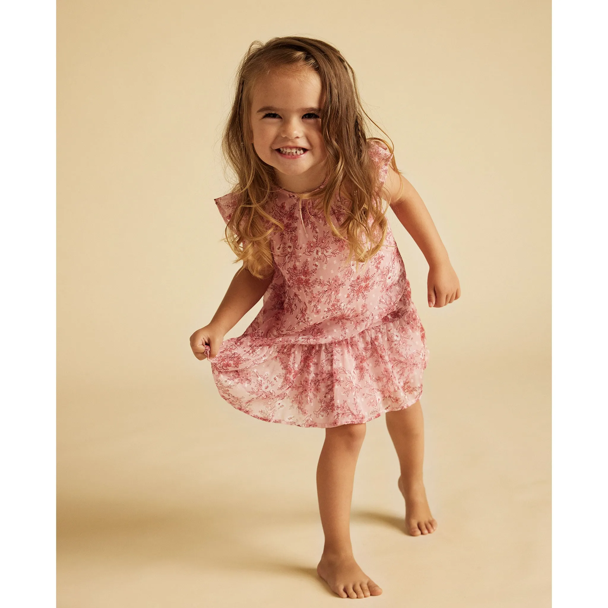 Creamie Robe Fleurs Dobby 2-6ans