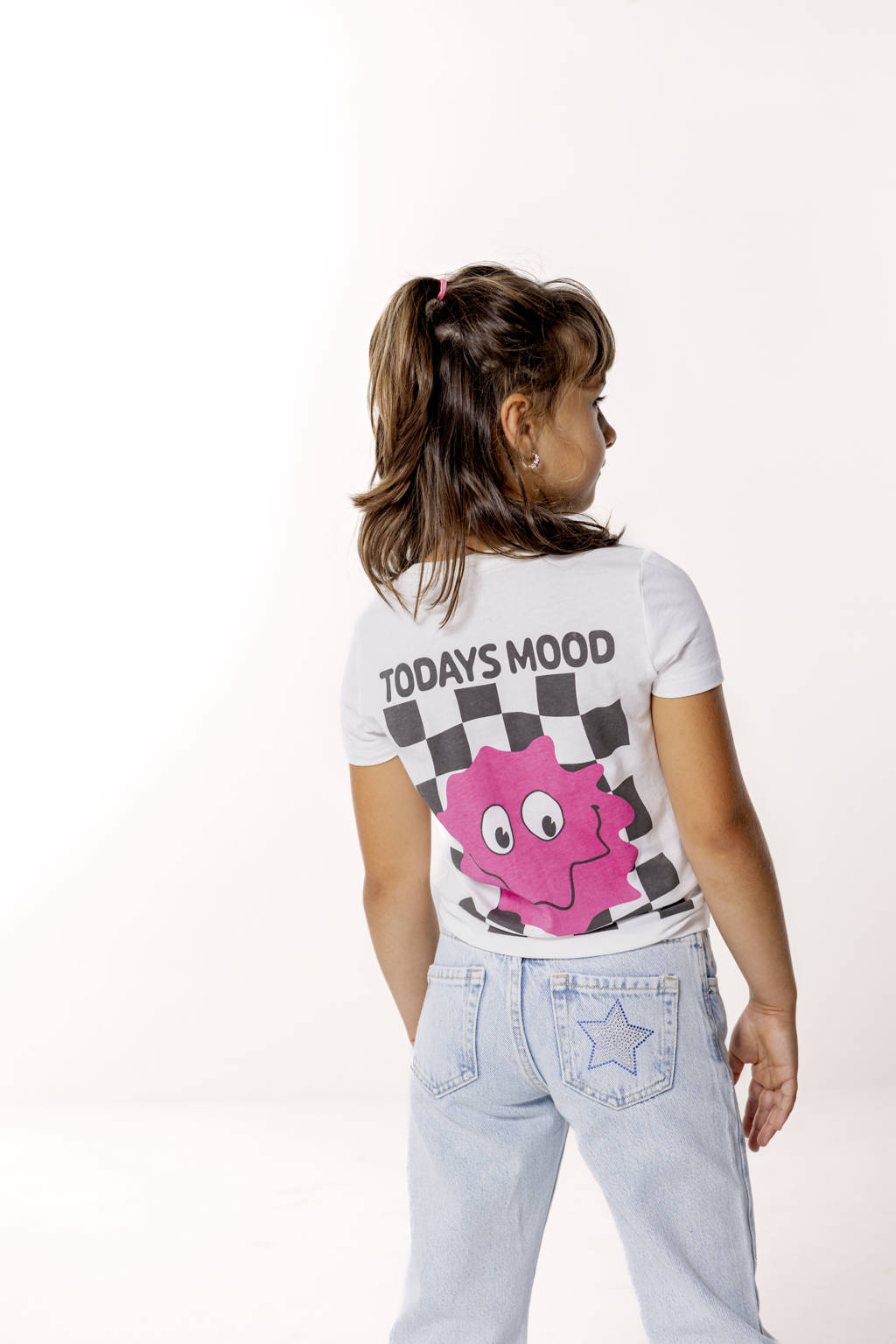 ONLY T-shirt KOGLANA met backprint offwhite