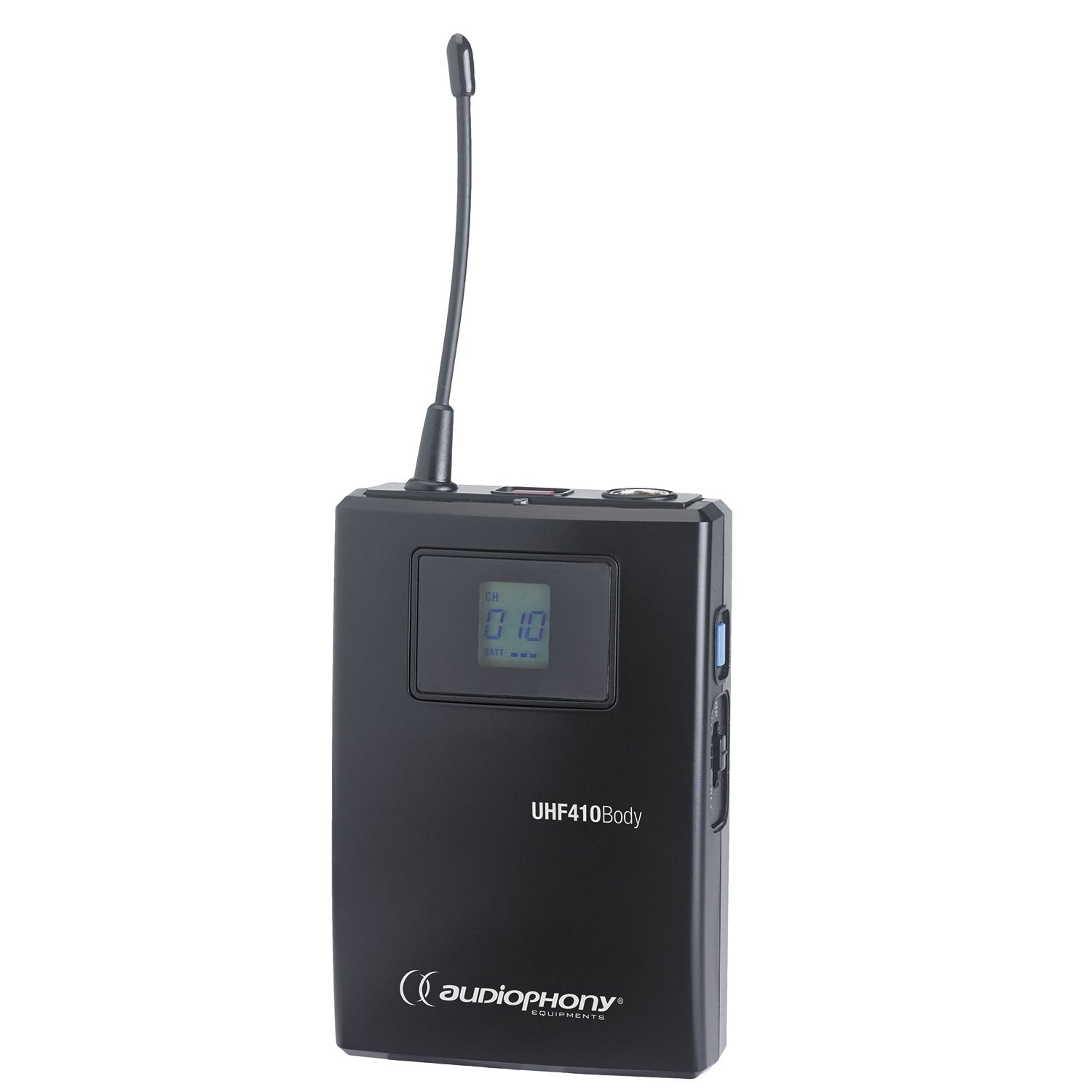 Audiophony UHF410-Body beltpack zender 823-832 en 863-865 MHz