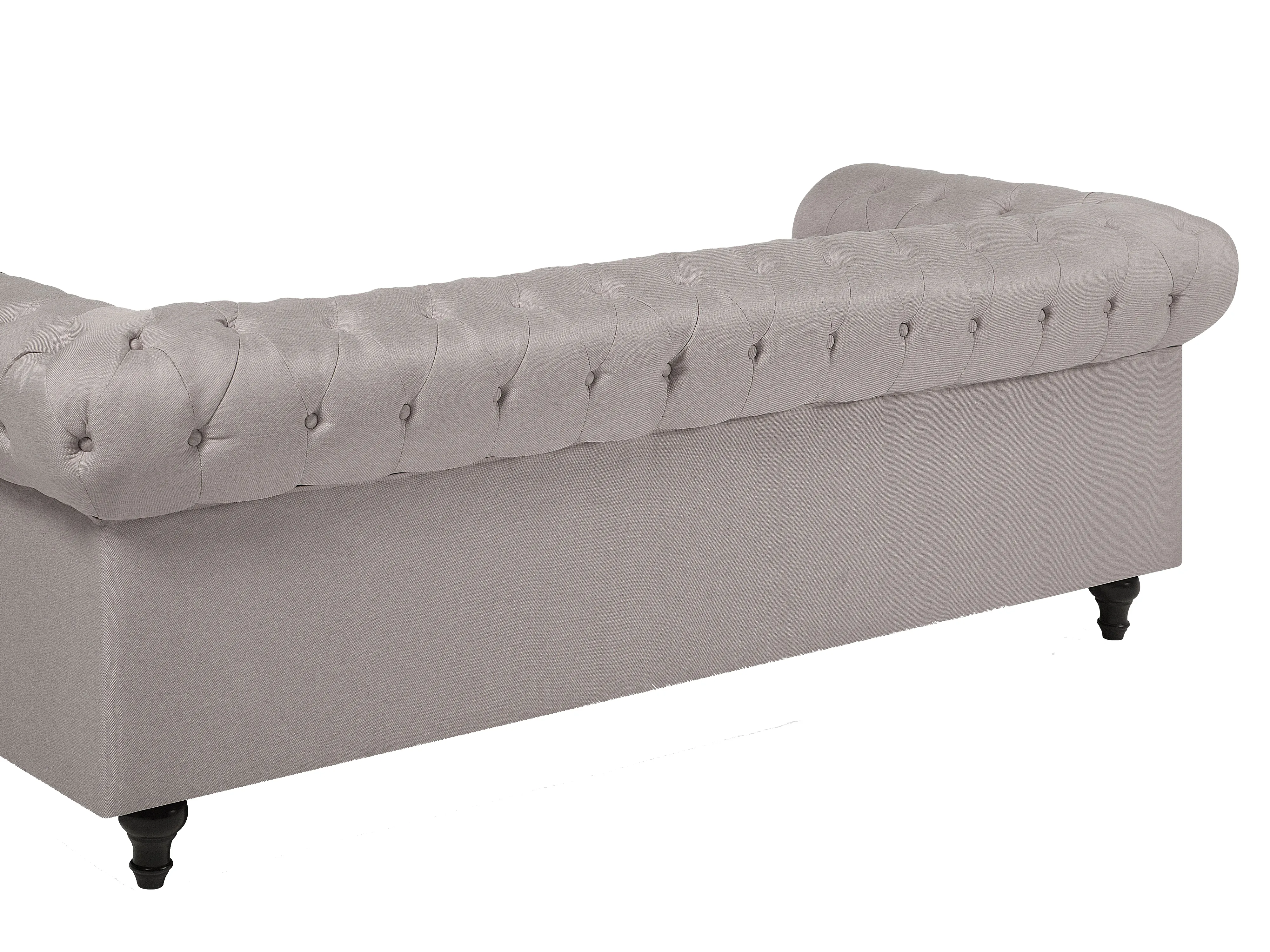 Hoekbank 6-zits CHESTERFIELD Stof Beige rechtszijdig