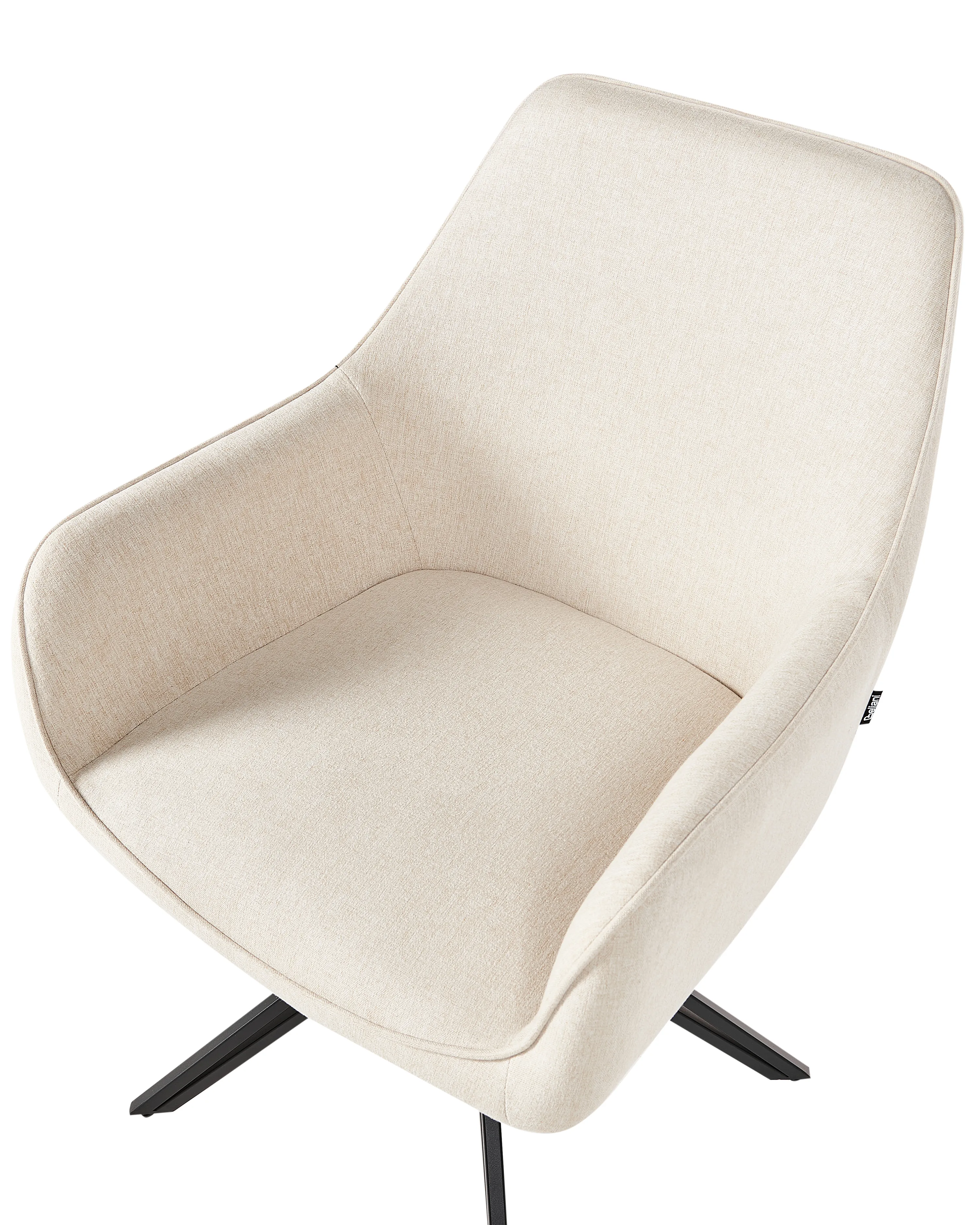 Set van 2 eetkamerstoelen draaibaar JODAR Lichtbeige