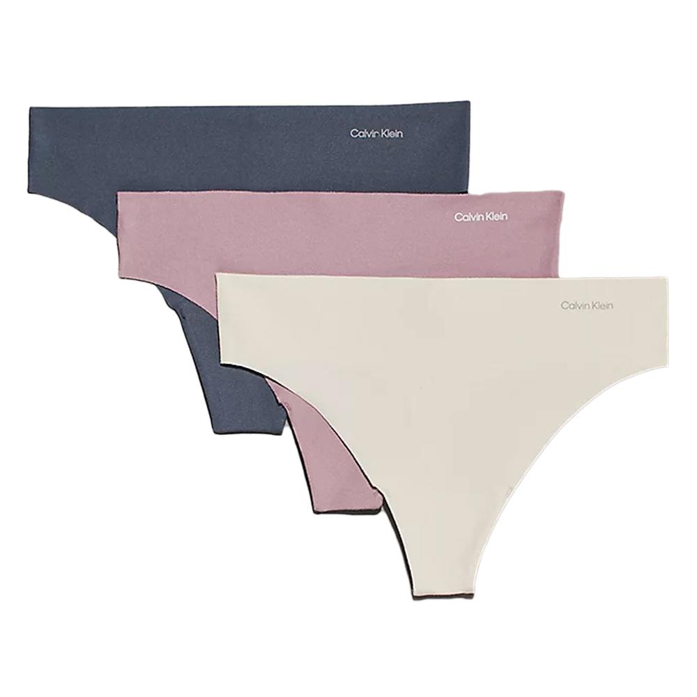 Calvin Klein Jeans Lot de 3 Strings Noir/Rose/Blanc Femme Calvin Klein Jeans Thong