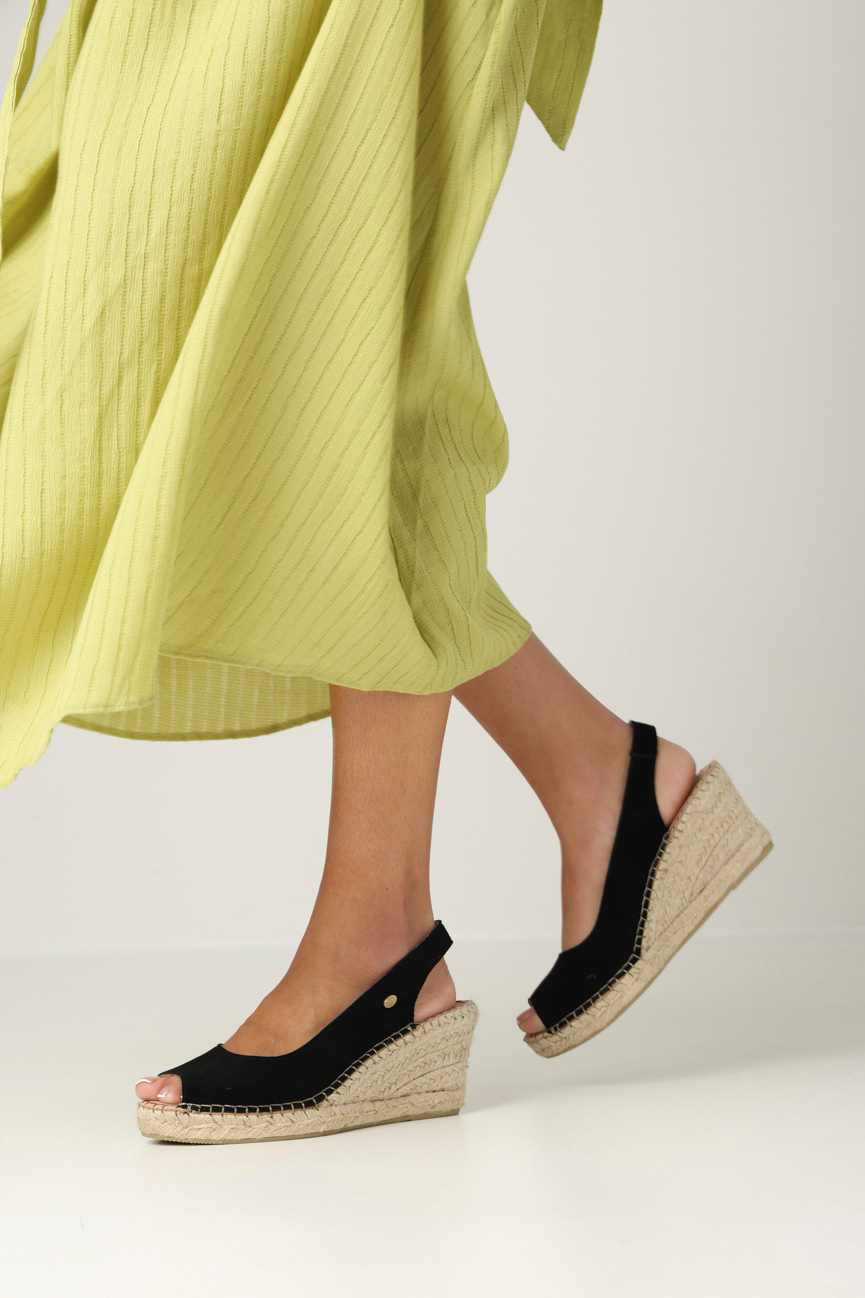 CLARE BEAU  Espadrille suede Black