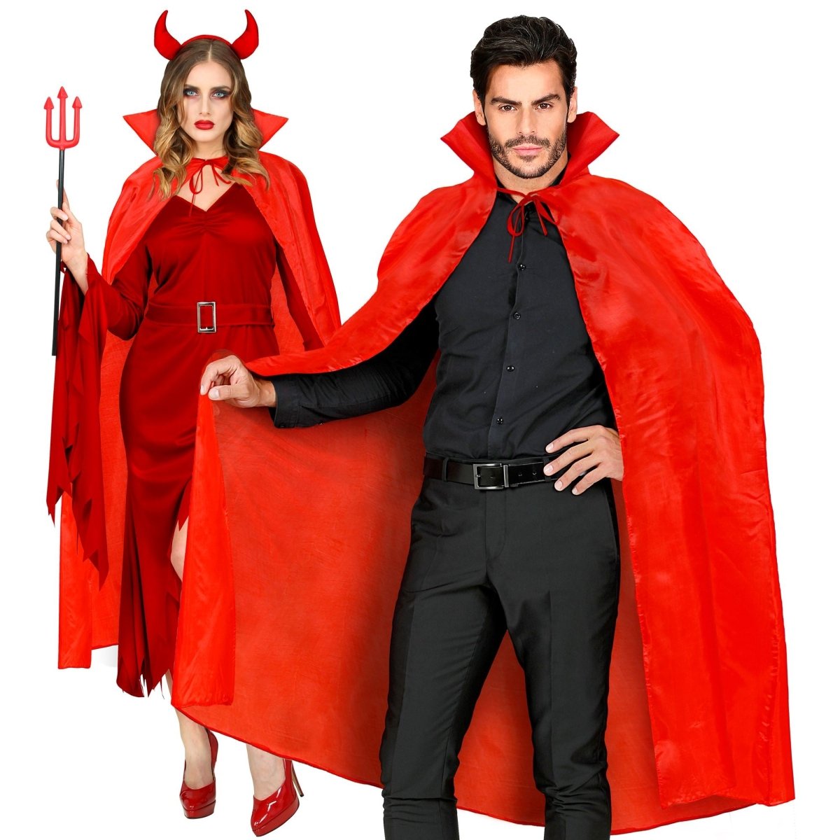 Halloween Cape Rood Duivel 1,3m