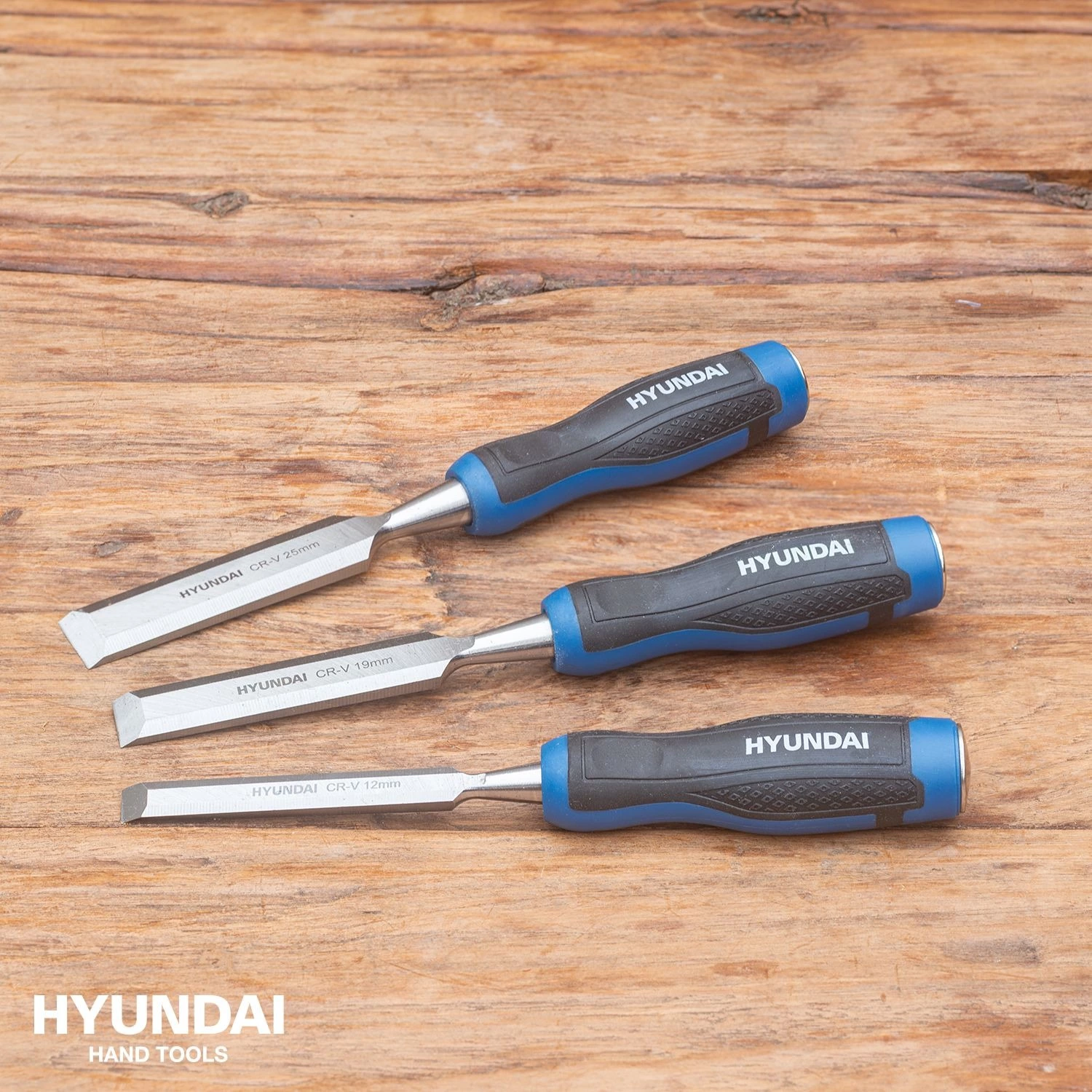 Hyundai 59575 3-delige Houtbeitelset - 12/19/25mm