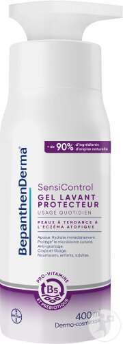 BepanthenDerma SensiControl Gel Lavant Protecteur Peaux À Tendance Atopique Flacon Pompe 400ml