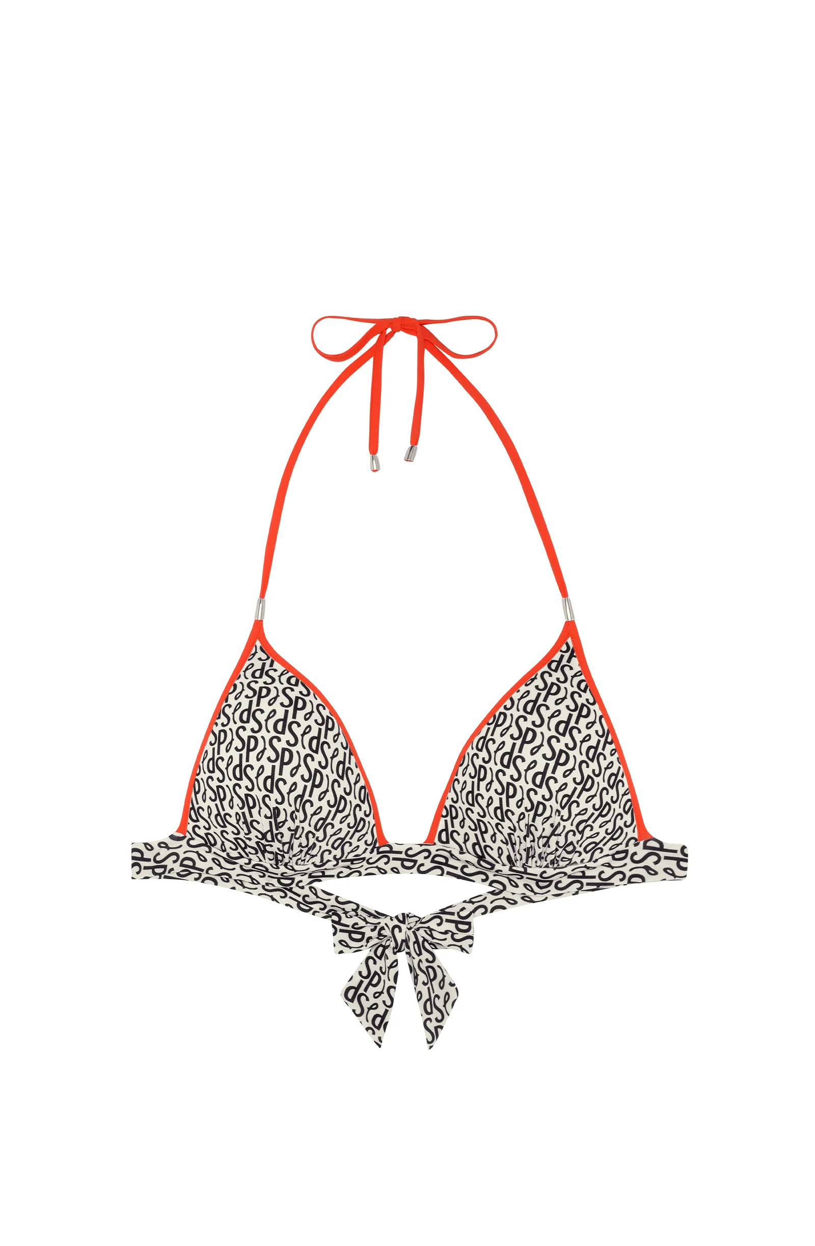 pico Haut de maillot de bain triangle à coques imprimé SIGNATURE Signature