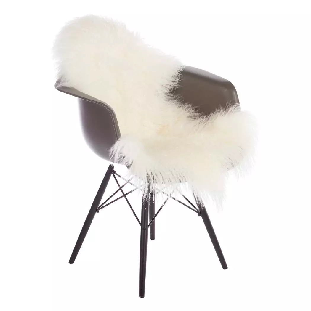 Schaffell Tibet 85 cm, snow white