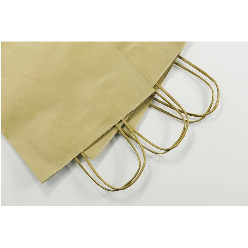 Paq.25 sacs kraft brun vergé, 16x8x21cm - Kraft