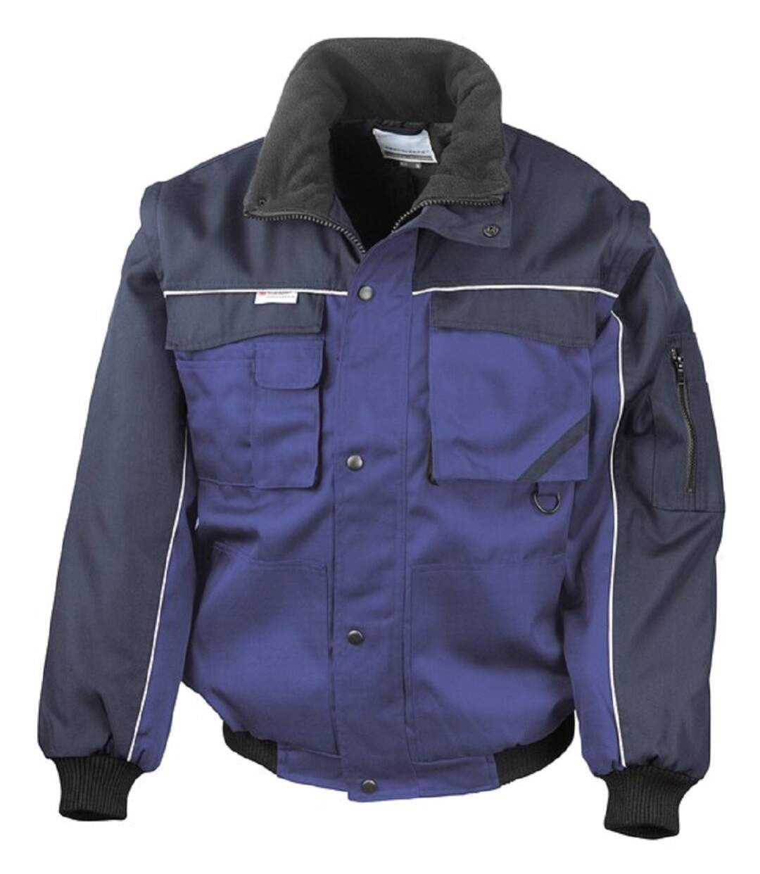 Blouson de travail style aviateur - Homme - R071X - bleu roi et marine