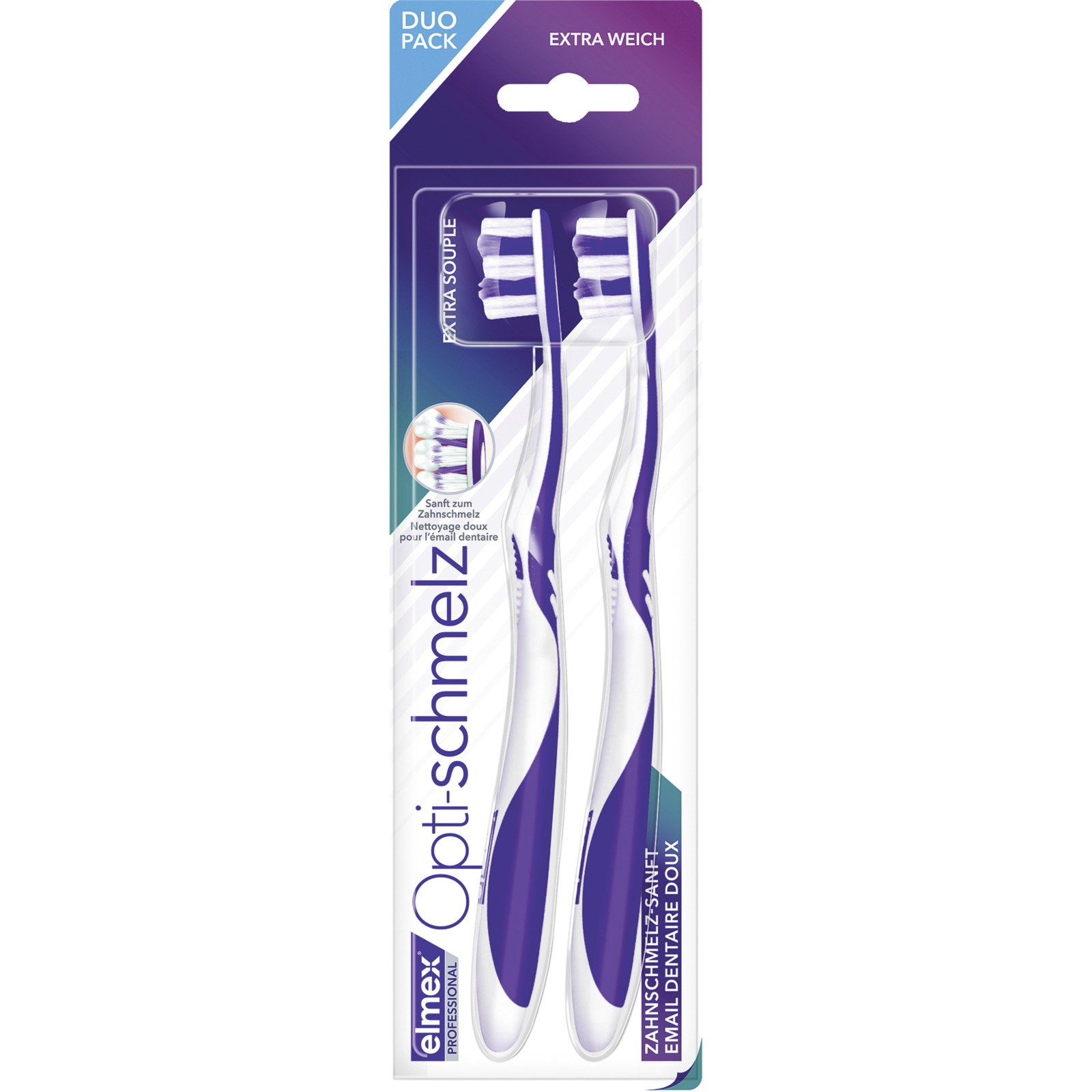 Elmex Zahnbürste Opti-Schmelz Duo