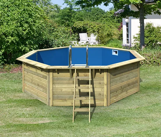 Karibu Gartenpool-Set »Modell 1«, blau, ca. 400 x 400 cm