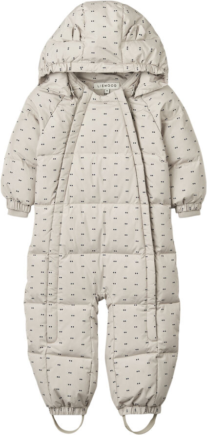 Liewood Sylvie Baby Snowsuit Double dot / S Double dot / silver lining
