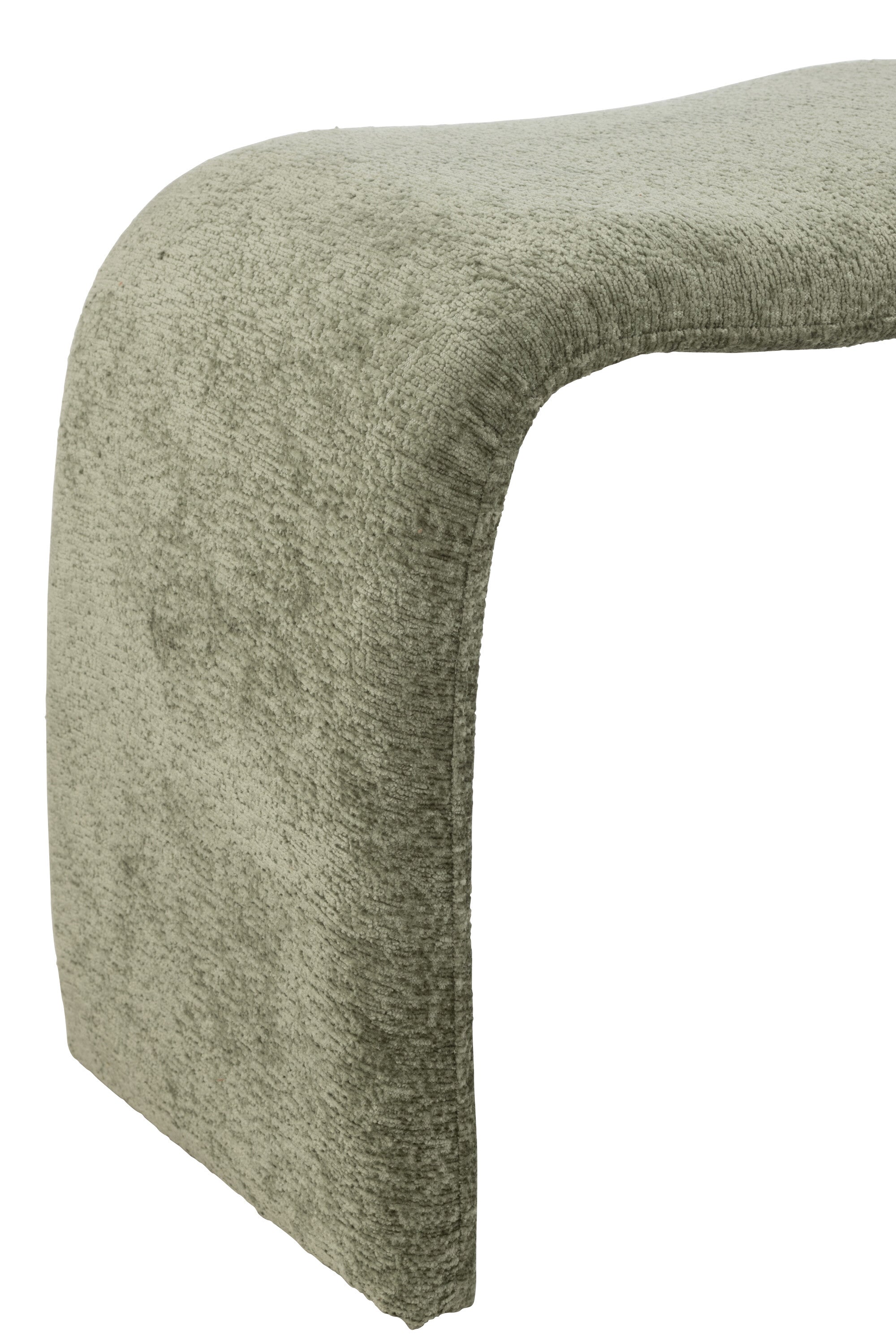 J-Line kruk N shape - textiel - muntgroen