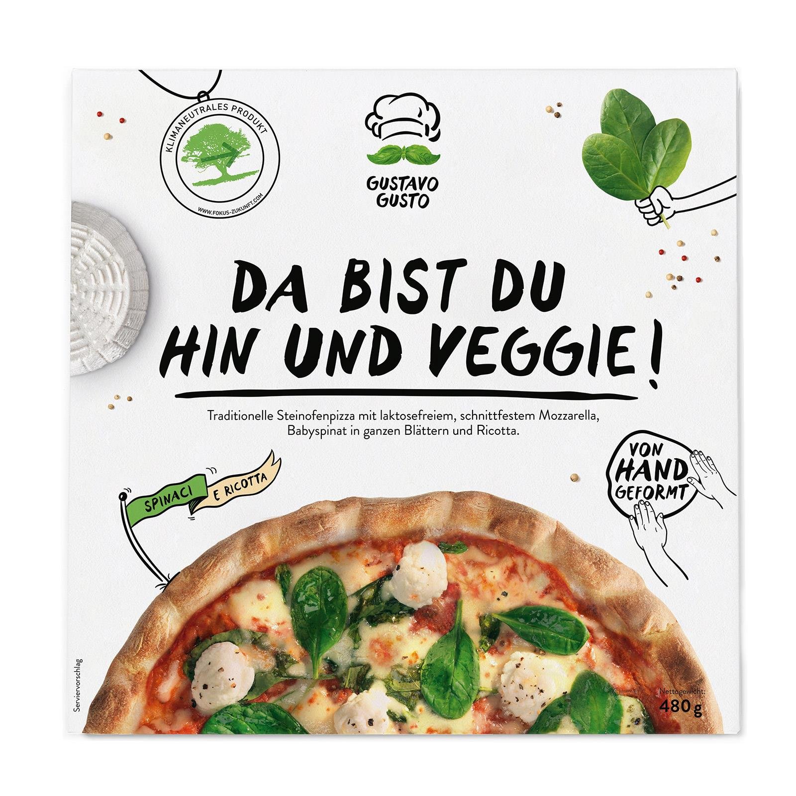 Gustavo Gusto Pizza Spinaci e Ricotta