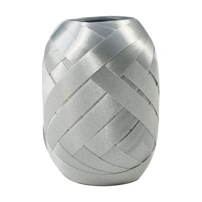 Maildor - Bolduc oeuf lisse - ruban d'emballage 7 mm x 10 m - argent
