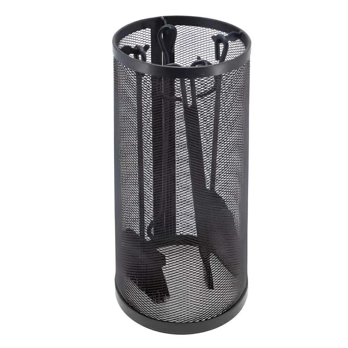 Visiodirect Ensemble accessoires de cheminée - Noir